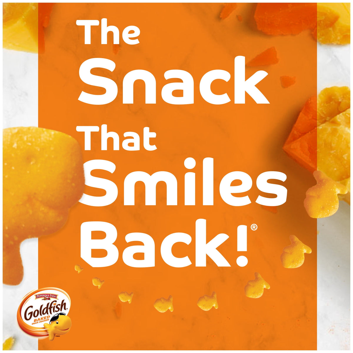 Goldfish Cheddar Crackers, 6.6 oz Bags, 6 Count Box