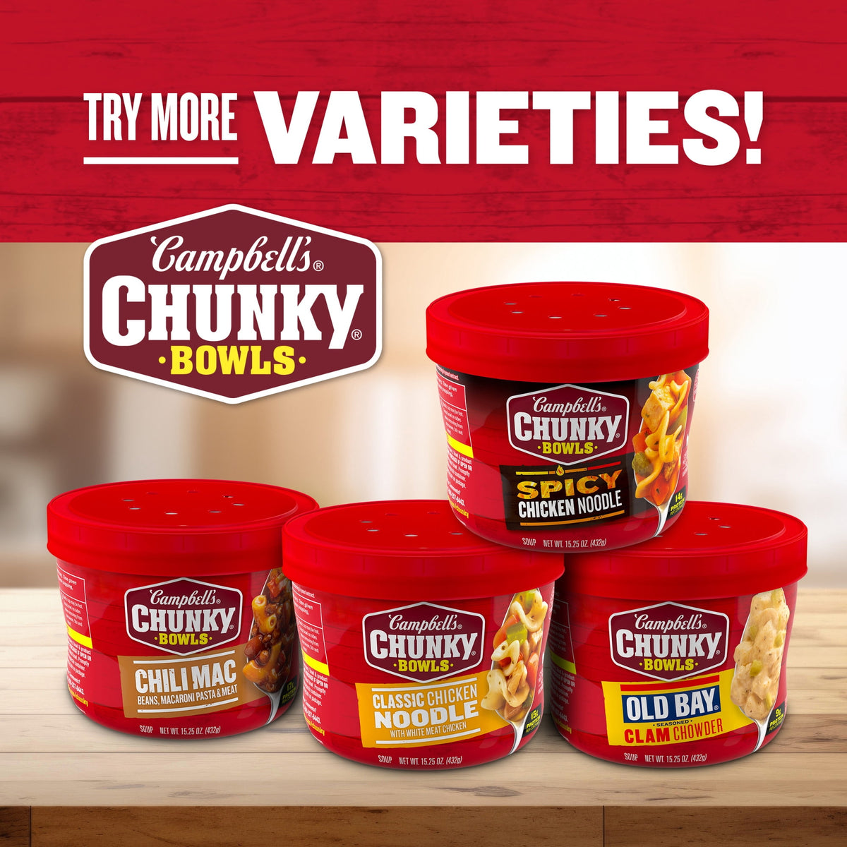 Campbell's Chunky Creamy Chicken & Dumplings Soup, 15.25 oz