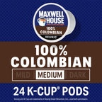 Maxwell House 100% Colombian Medium Roast K-Cup Coffee Pods, 24 Count - image 2