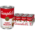 Campbell's Condensed Golden Mushroom Soup, 10.5 oz Cans, 12 Pack