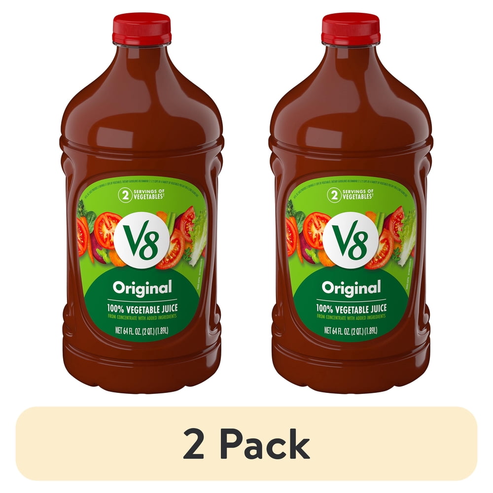 V8 Original 100% Vegetable Juice, 64 fl oz, 2 Pack - product image 1