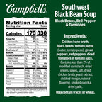 Campbell's Protein Southwest Black Bean Soup, 16.3 oz - product image 2