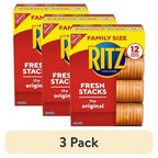 (3 Pack) RITZ Fresh Stacks Original Crackers, Family Size, 17.8 oz Each