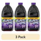 (3 Pack) Welch's 100% Grape Juice, Concord Grape, 96 fl oz Each