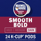 Maxwell House Smooth Bold Roast Coffee K-Cup Pods, 24 Count - image 2