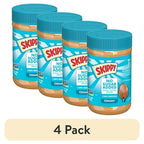 (4 Pack) SKIPPY No Sugar Added Creamy Peanut Butter, 16 oz Each