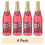 (4 Pack) Welch's Non-Alcoholic Sparkling Strawberry Juice Cocktail, 25.4 fl oz