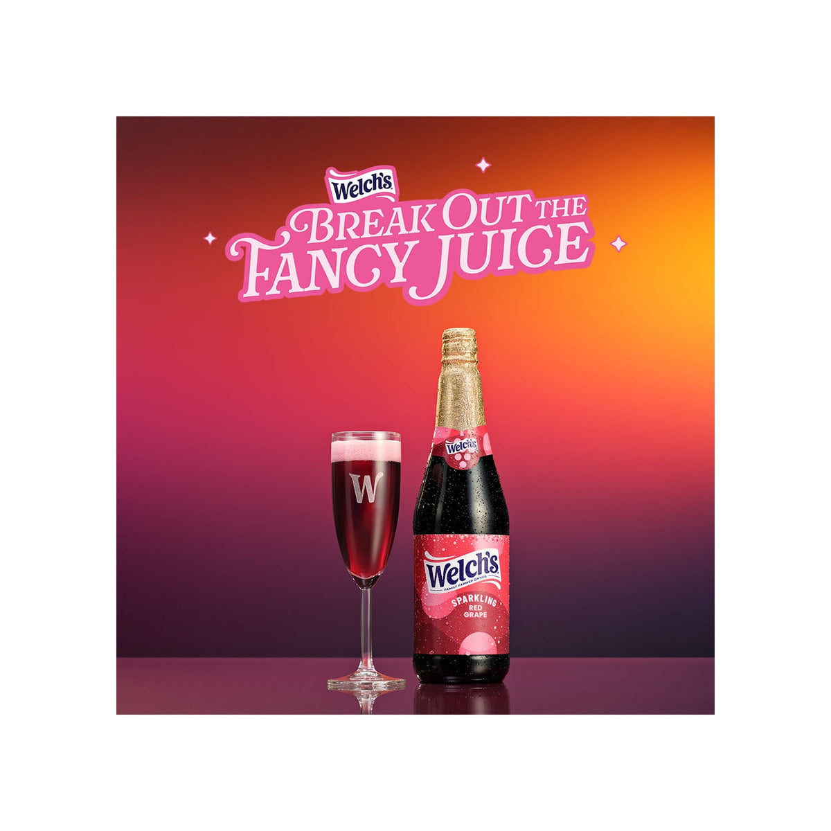 Welch's Sparkling Red Grape Juice Cocktail, 25.4 fl oz