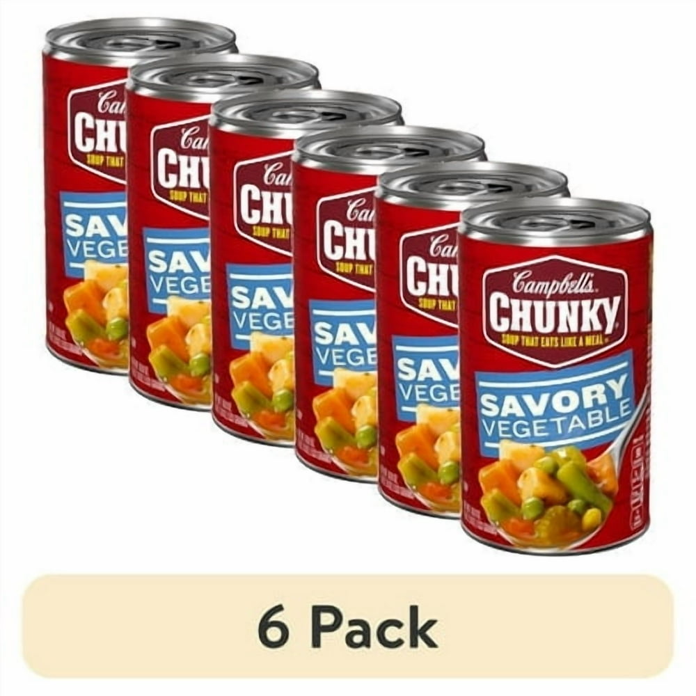 Campbell's Chunky Savory Vegetable Soup, 6 Pack - product image 1