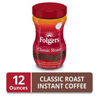 Folgers Classic Roast Instant Coffee, 12 oz Jar - image 2