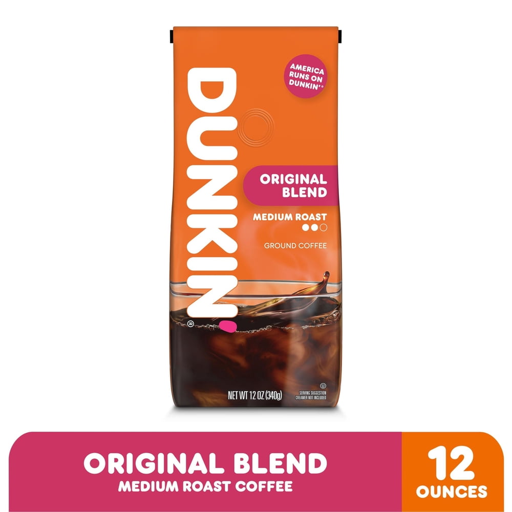 Dunkin' Original Blend Medium Roast Ground Coffee, 12 oz Bag - product image 2