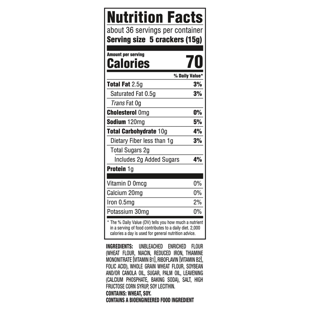 RITZ Whole Wheat Crackers, Family Size, 19.3 oz - image 3