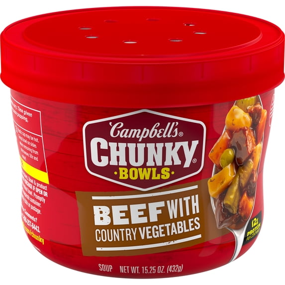 Campbell's Chunky Beef with Country Vegetables Soup, 15.25 oz
