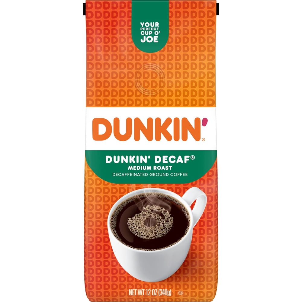 Dunkin' Decaf Medium Roast Ground Coffee, 12 oz - product image 1