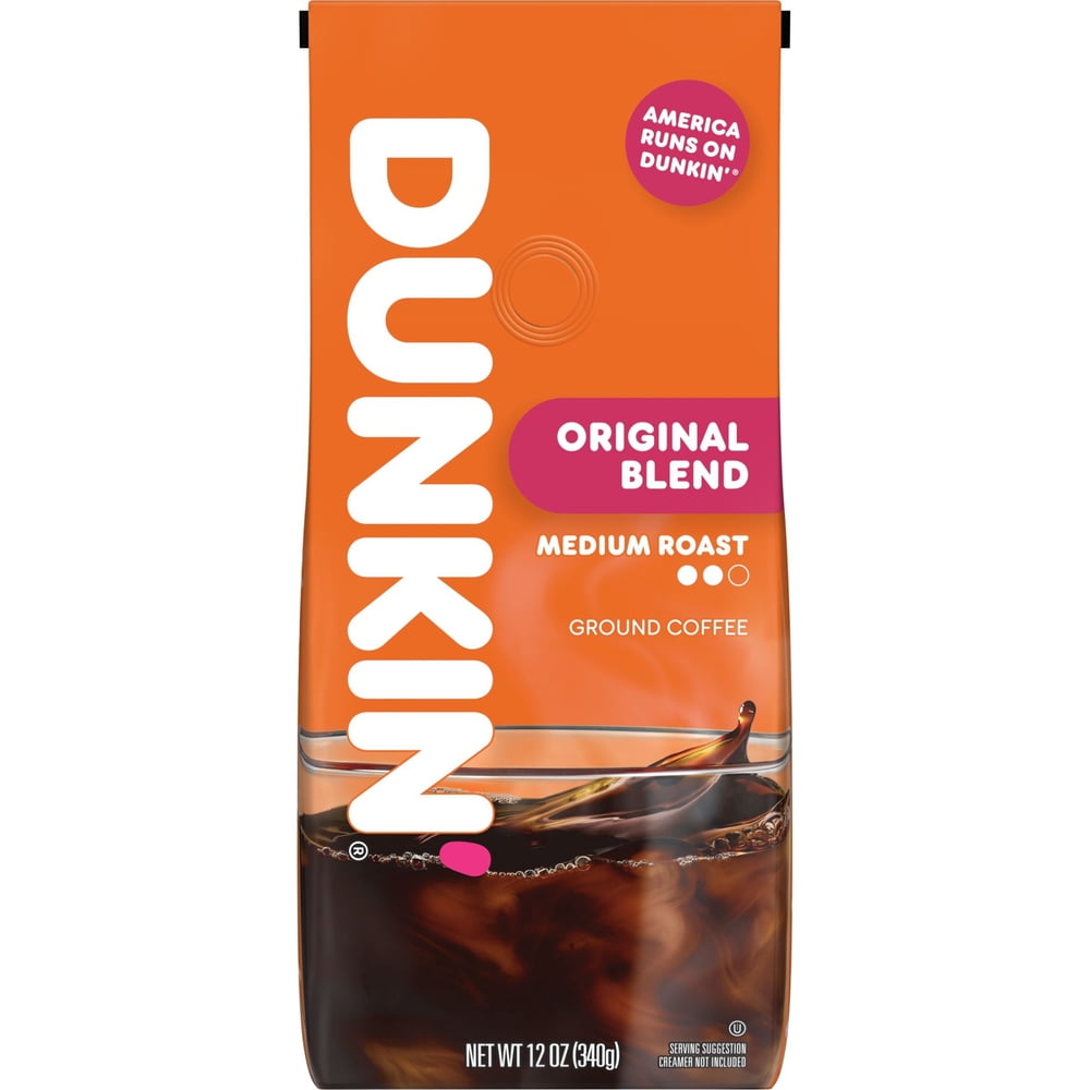 Dunkin' Original Blend Medium Roast Ground Coffee, 12 oz Bag - product image 1