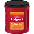 Folgers Breakfast Blend Ground Coffee, Smooth & Mild, 33.7 oz Canister