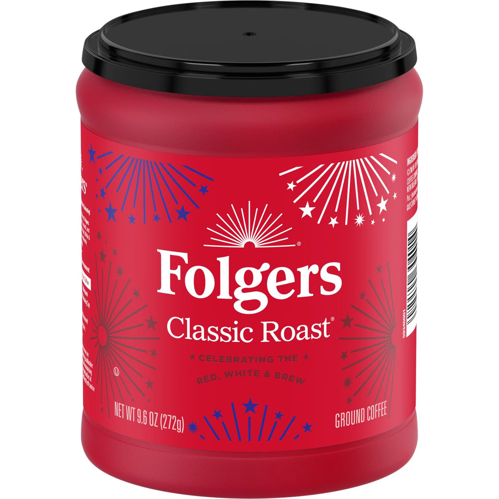 Folgers Classic Roast Medium Roast Ground Coffee, Limited Edition Canister for America’s 250th