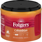Folgers Colombian Ground Coffee, Medium Roast, 22.6 oz Canister