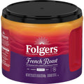 Folgers French Roast Ground Coffee, Medium Dark Roast, 22.6 oz Canister