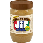 Jif Natural Crunchy Peanut Butter Spread, 40 oz - product image 1