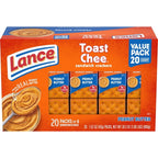 Lance ToastChee Peanut Butter Sandwich Crackers, 20 Pack