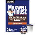 Maxwell House 100% Colombian Medium Roast K-Cup Coffee Pods, 24 Count