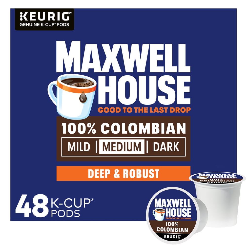 Maxwell House 100% Colombian Medium Roast K-Cup Coffee Pods, 48 Count - product image 1