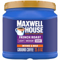 Maxwell House French Roast Dark Roast Ground Coffee, 25.6 oz Canister - product image 1