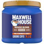 Maxwell House House Blend Medium Roast Ground Coffee, 24.5 oz Canister - product image 1