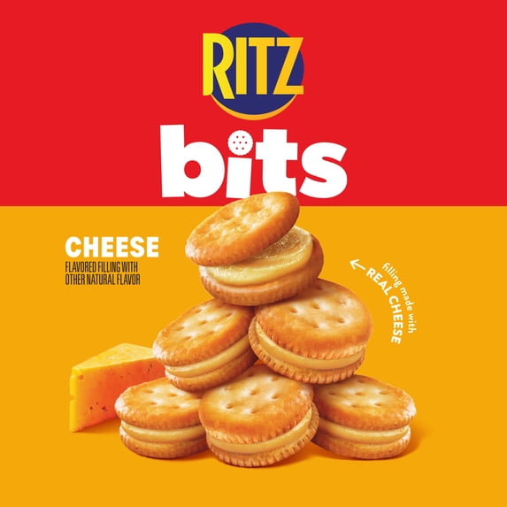(4 Pack) RITZ Bits Cheese Sandwich Crackers, 8.8 oz Each