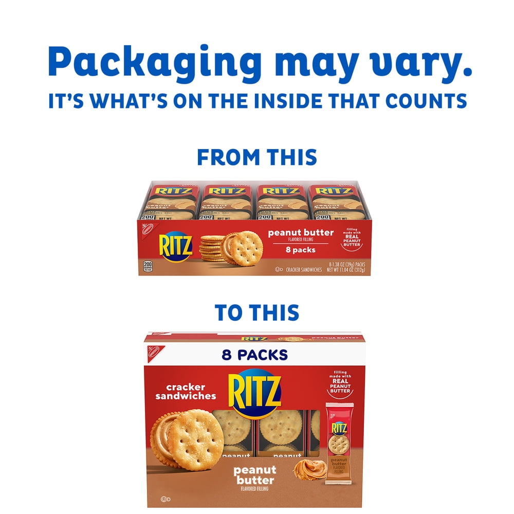 RITZ Peanut Butter Sandwich Crackers, 3 Pack - product image 2
