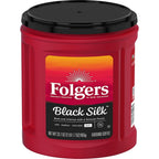 Folgers Black Silk Ground Coffee, Smooth Dark Roast, 33.7 oz Canister - image 3