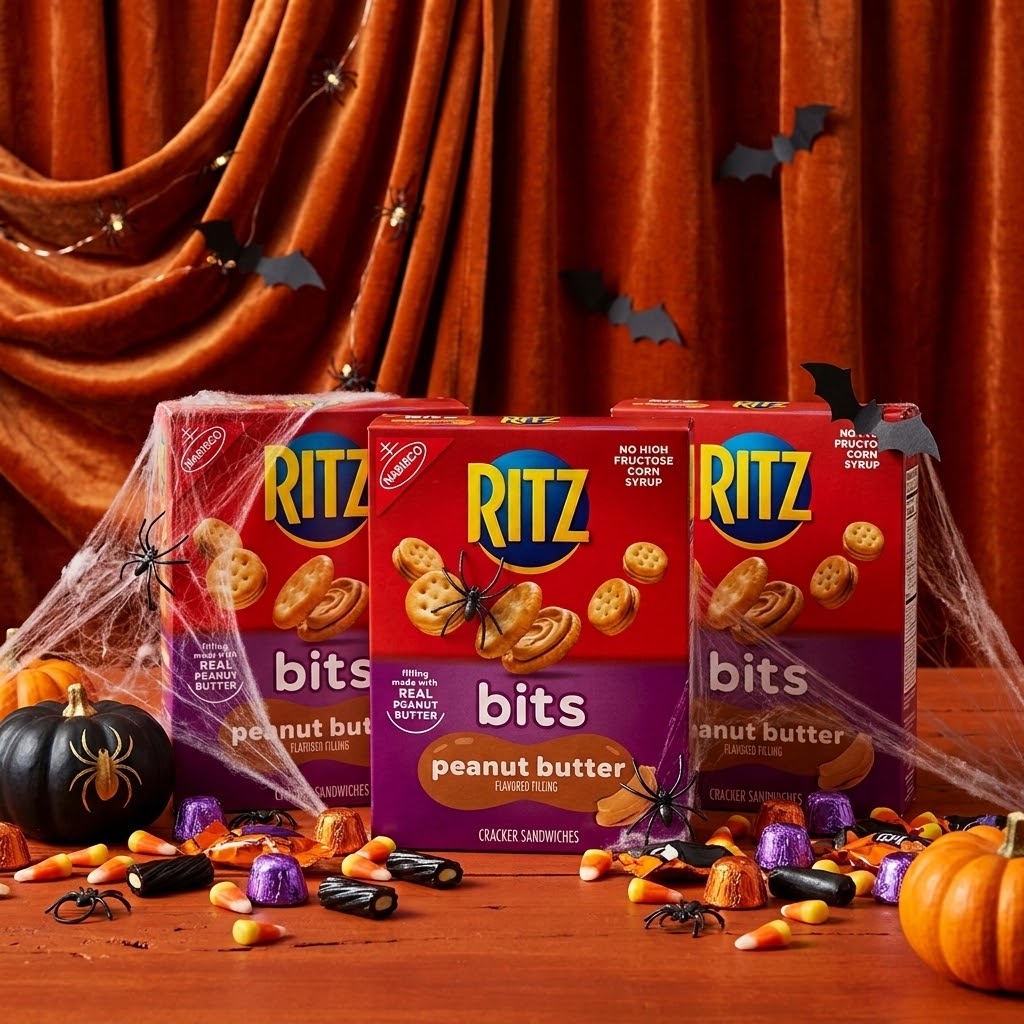 (3 Pack) RITZ Bits Peanut Butter Sandwich Crackers, 8.8 oz Each
